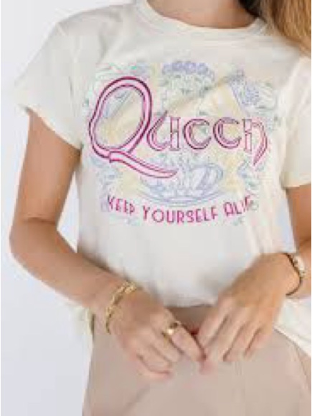 Daydreamer LA Queen "Keep Yourself Alive" Reverse GF Tee